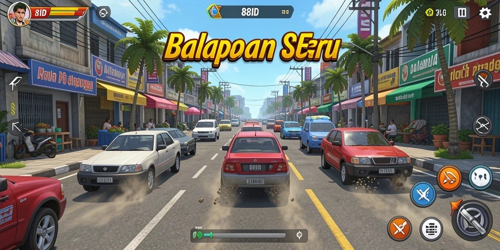 Gameplay balapan seru dan mendebarkan di 88ID.