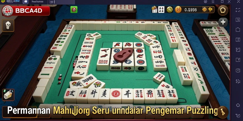 Tampilan gameplay Mahjong yang menarik di BBCA4D.