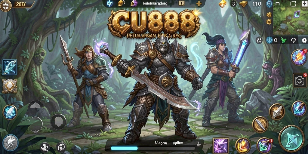 Tampilan gameplay CU888 yang menakjubkan dan imersif.