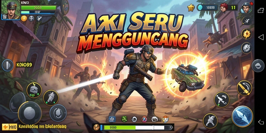 Screenshot KNO89 menampilkan aksi mendebarkan di medan tempur.