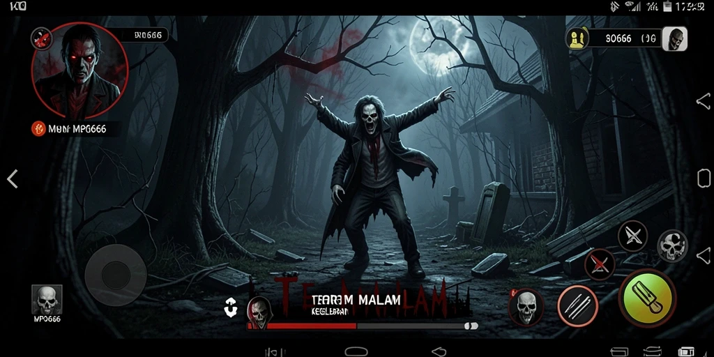 Screenshot menampilkan momen menegangkan dalam gameplay MPO666.