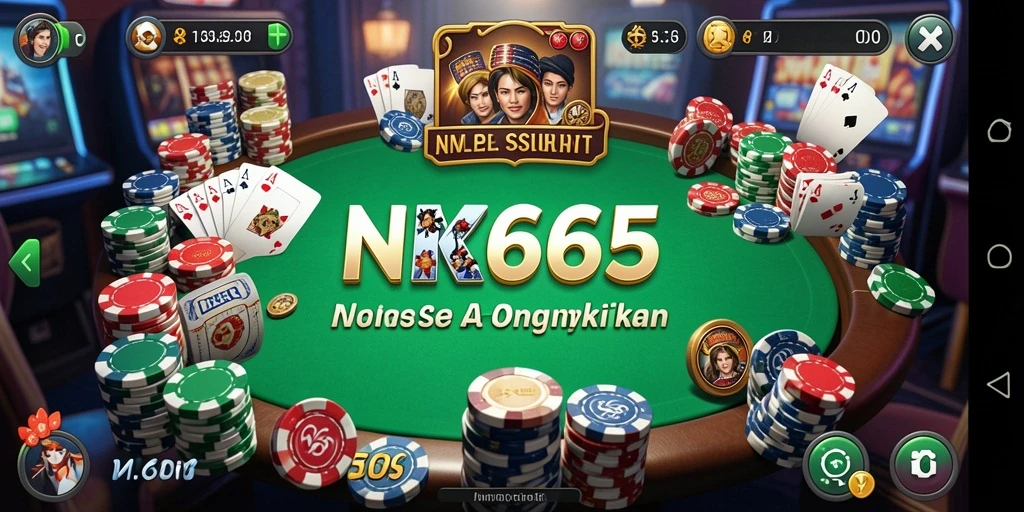Screenshot NK666 menampilkan aksi seru permainan Poker.