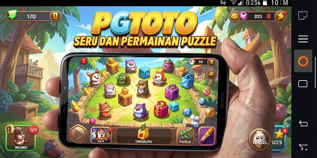 Tampilan gameplay PGTOTO dengan berbagai tantangan Puzzle.