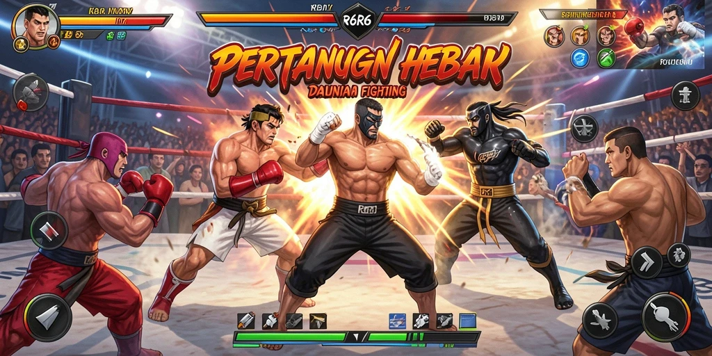 Tangkapan layar R6R6 menunjukkan pertarungan seru antara karakter yang kuat.
