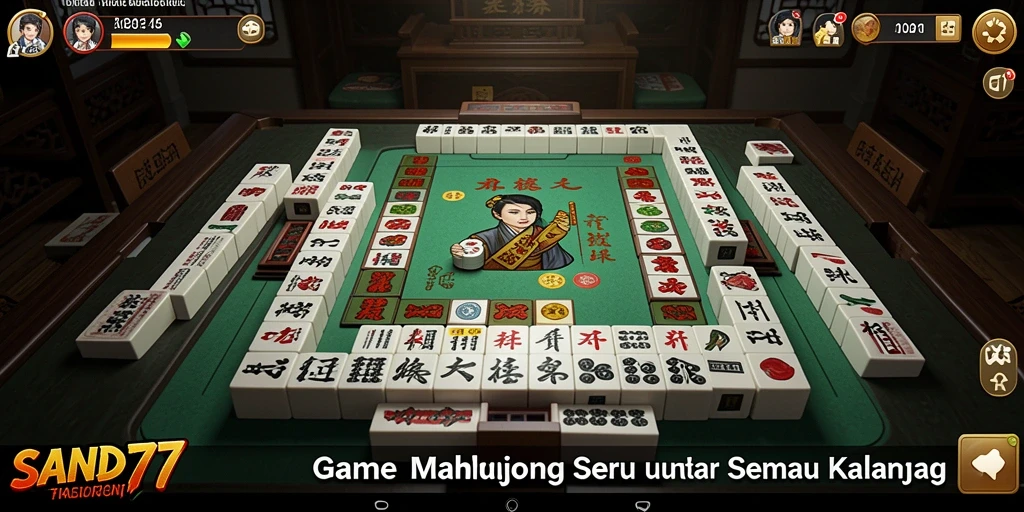 Tampilan gameplay Mahjong yang mengasyikkan dan penuh warna.