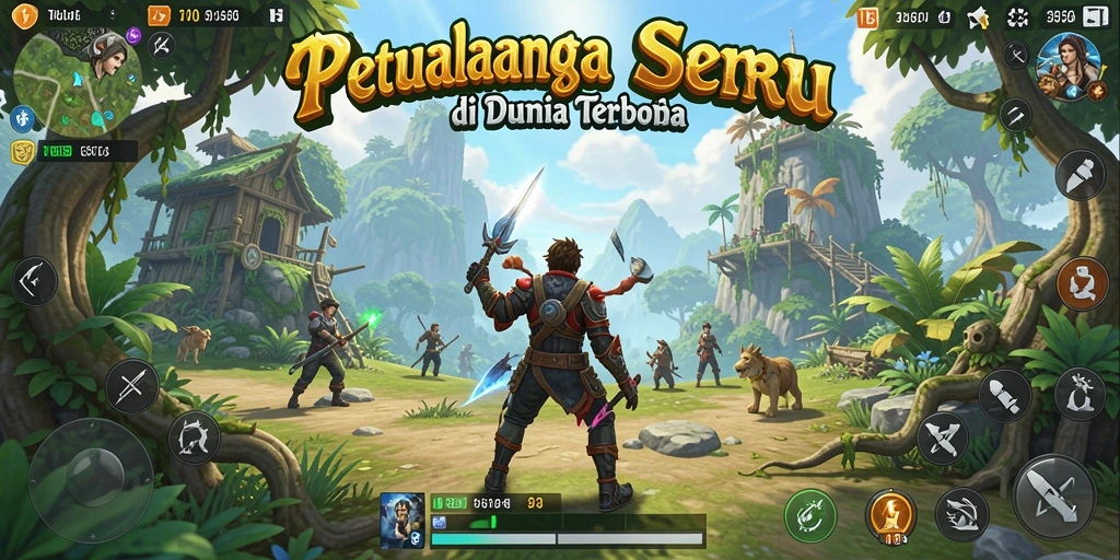 Tangkapan layar menunjukkan eksplorasi mendebarkan di dunia terbuka T6.