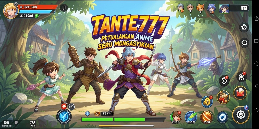 Gameplay TANTE777 yang seru dengan grafik Anime yang memukau.
