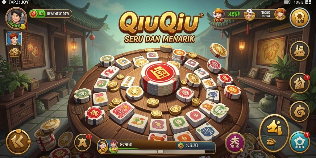 Gambaran gameplay QiuQiu yang seru di TAPJOY.