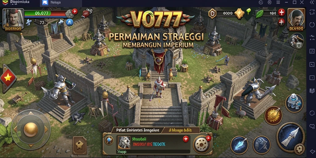 Tampilan gameplay strategi yang menegangkan dan mendalam.