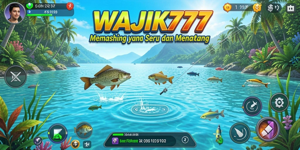 Tampilan menarik gameplay memancing di WAJIK777.